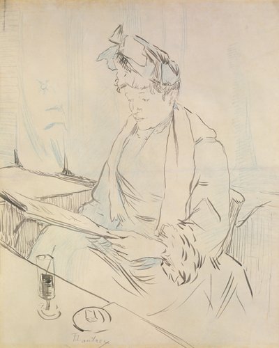 At the Cafe by Henri de Toulouse Lautrec